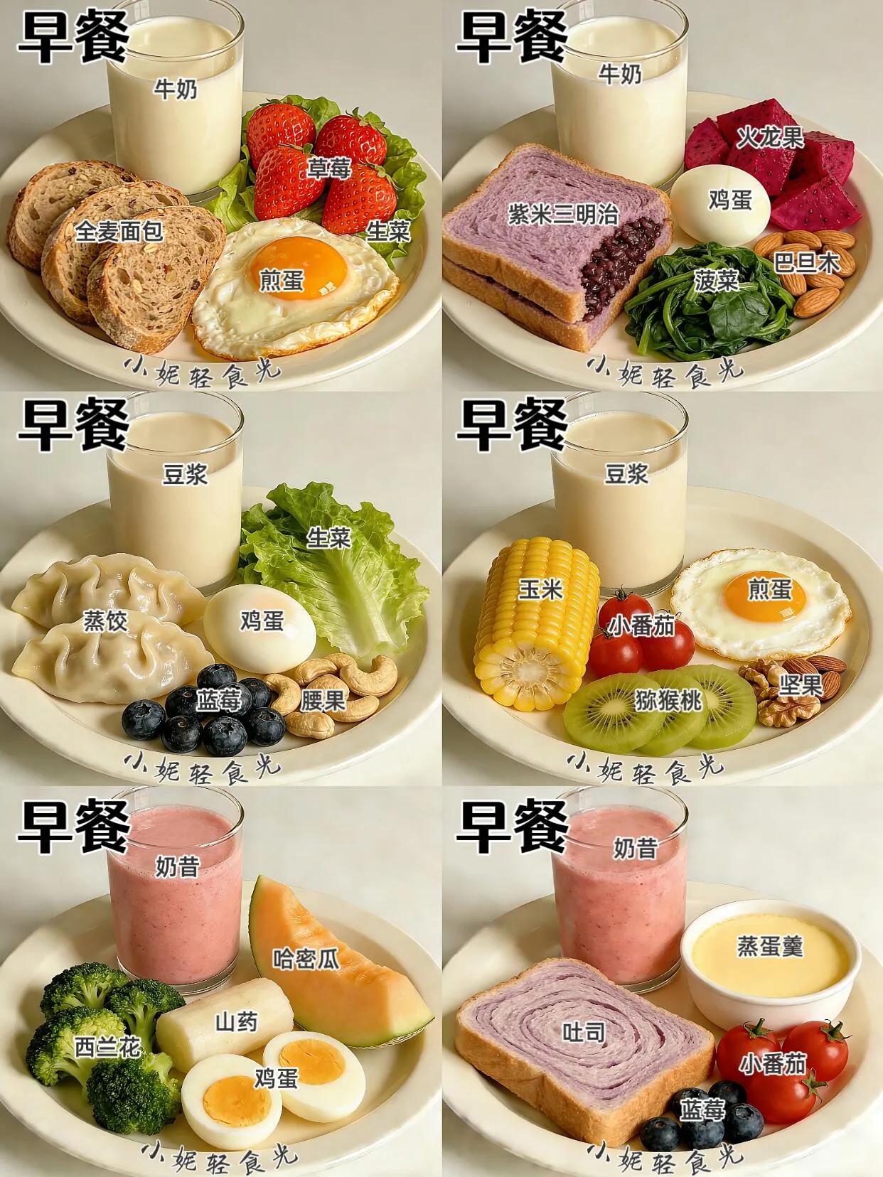 一周减脂餐打卡｜三餐公式，吃着也能瘦
 
早餐遵循：优质蛋白+复合碳水+维生素