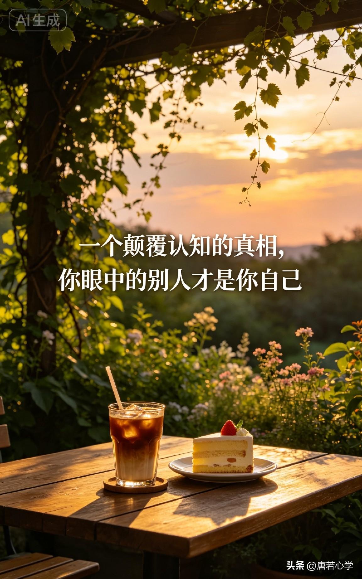 一个颠覆认知的真相：你眼中的别人才是你自己。

有句话像一记闷棍，打醒了无数活在