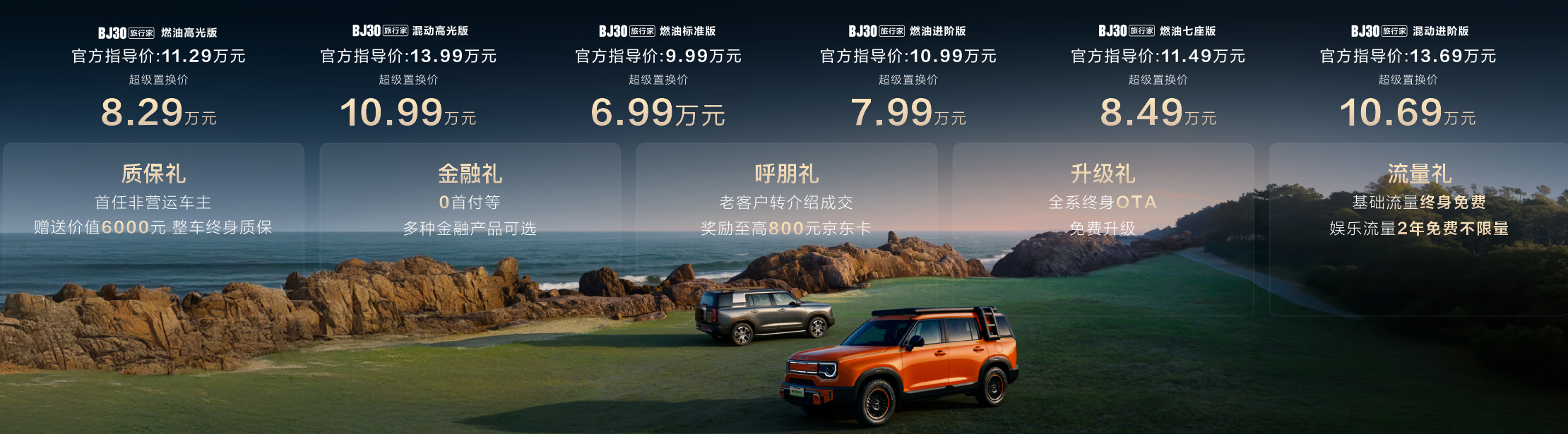 新车划重点 6月12日，在北汽株洲超级工厂，BJ30旅行家高光版正式上市，定位轻