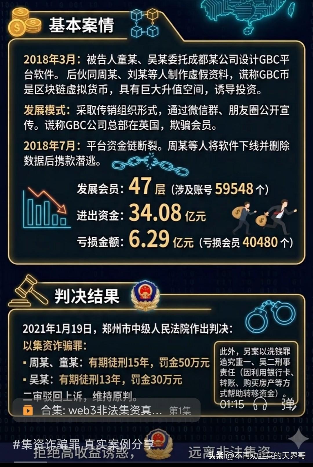 区块链非法集资骗局过了那么多年依旧猖獗，哪怕案例一大堆，韭菜一大堆，还是有头铁的