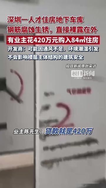 深圳花420万买人才房的业主，今天推开地下车库门直接懵了！

花420万买的