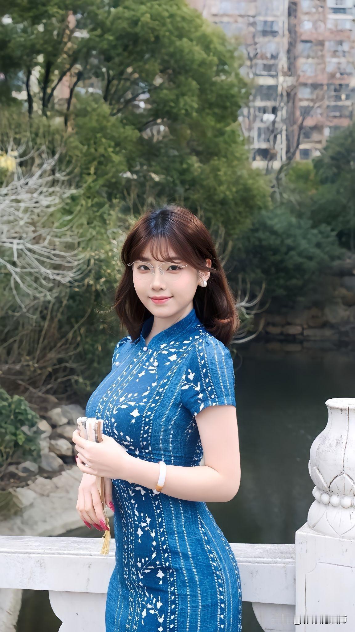 氧气感旗袍：不艳俗的高级清新感江南风旗袍照 旗袍风气质穿搭