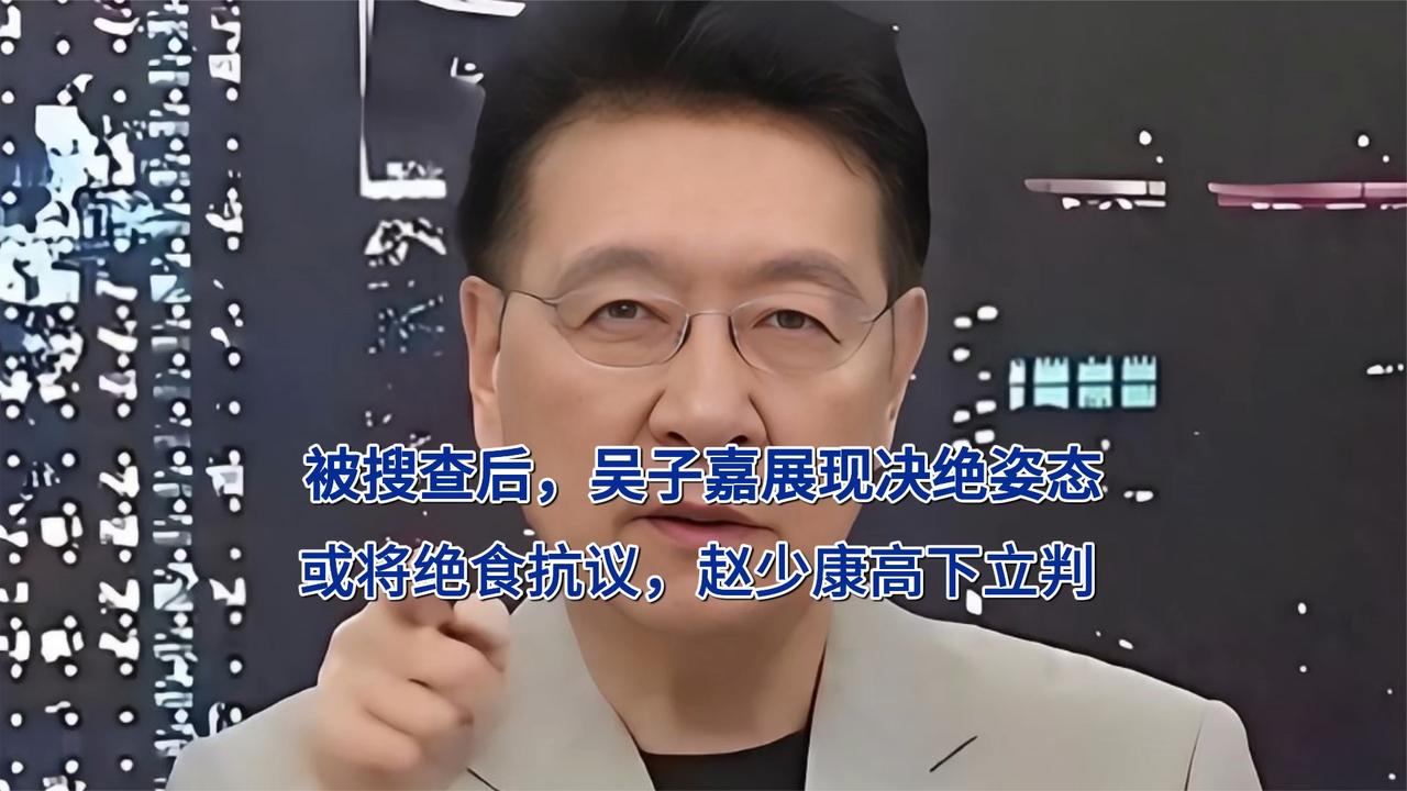 被搜查后，吴子嘉展现决绝姿态！或将绝食抗议，赵少康高下立判
