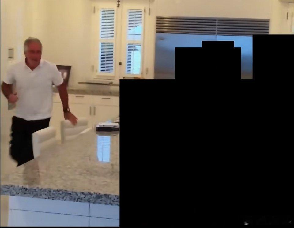 爱泼斯坦在厨房追逐女孩萝莉岛上玩得花，这些西方精英很难有一个好东西。就这样的西方