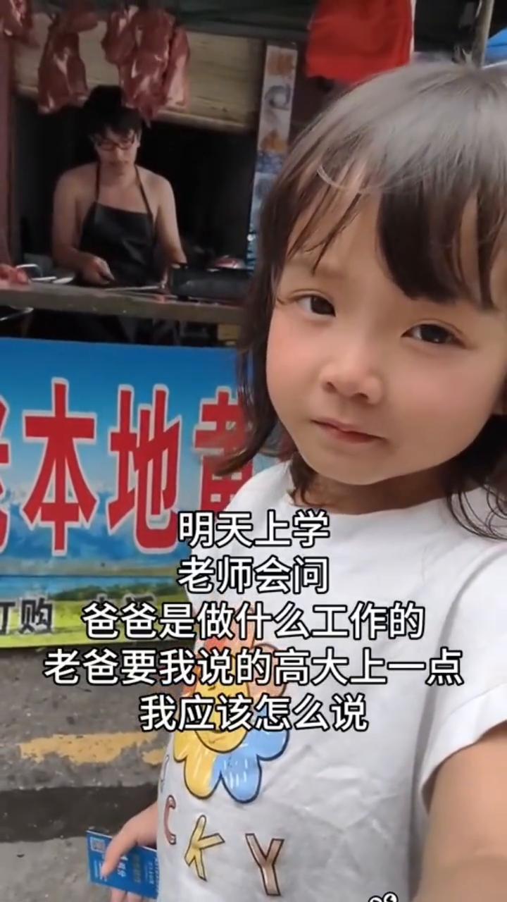 明天上学，老师会问爸爸是做什么工作的？老爸要我说的高大上一点，我应该怎么说？你爸