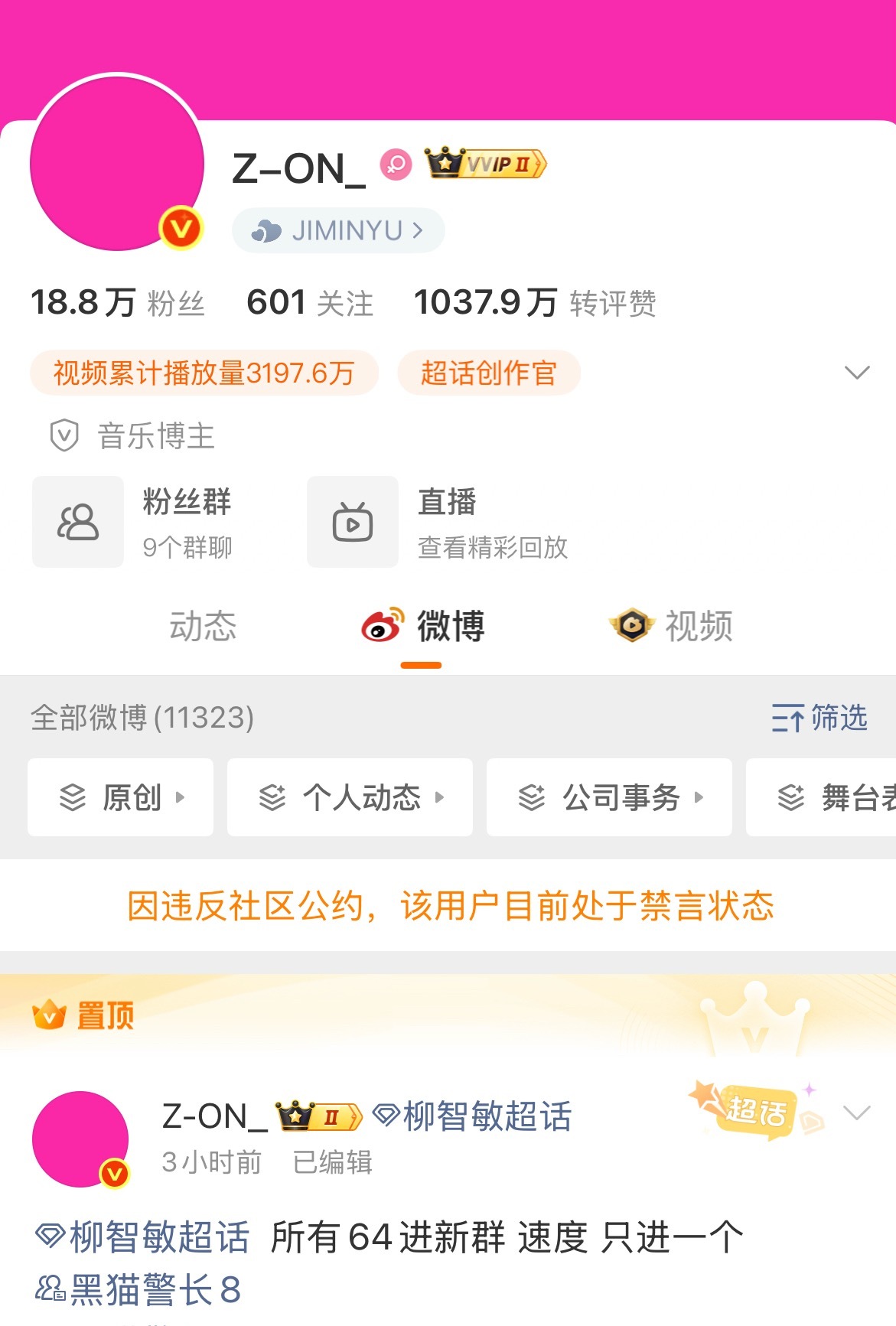 柳智敏家大粉又被🈲了一个，这是什么情况 