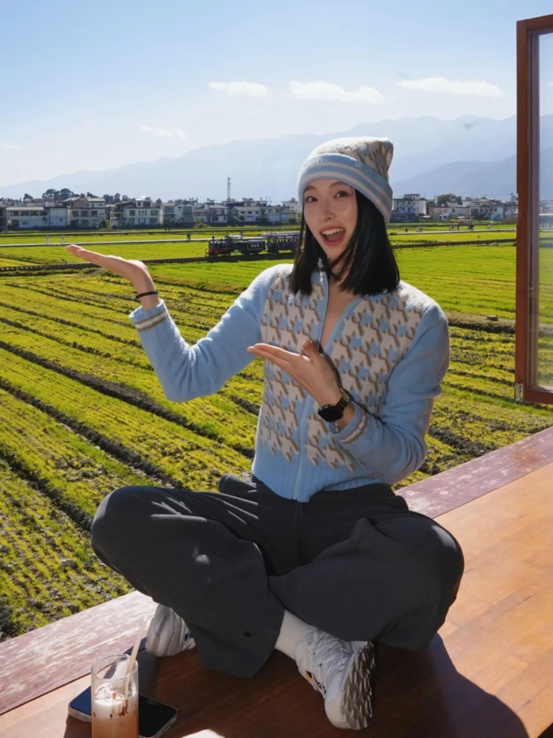 178明媚系｜大理的风偏爱千鸟格