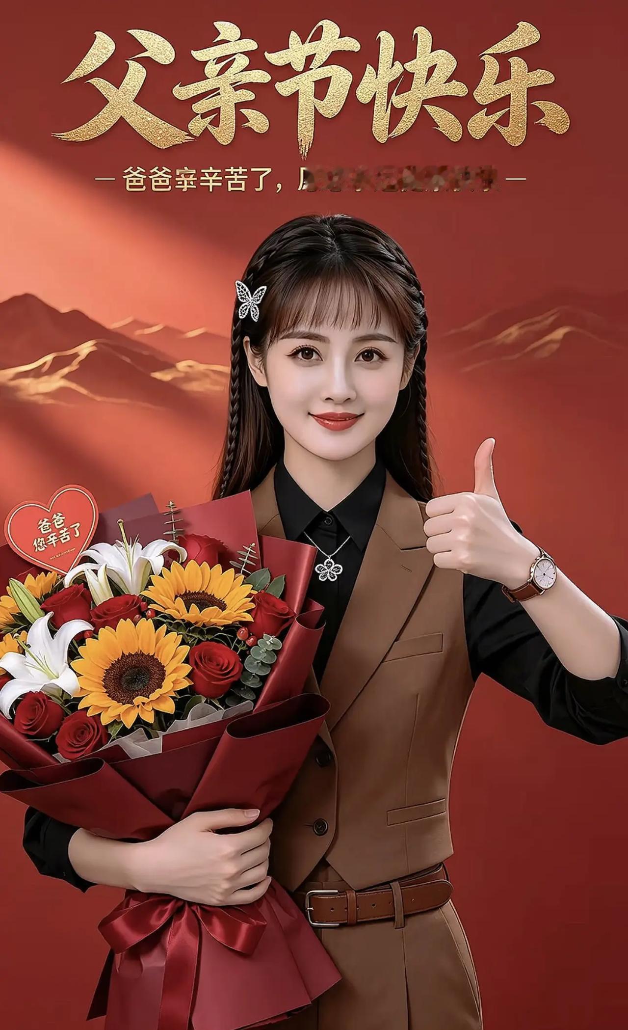 父亲节送给爸爸的花束 祝所有爸爸父亲节快乐 父亲节送祝福啦 父亲节的骄傲 父亲节