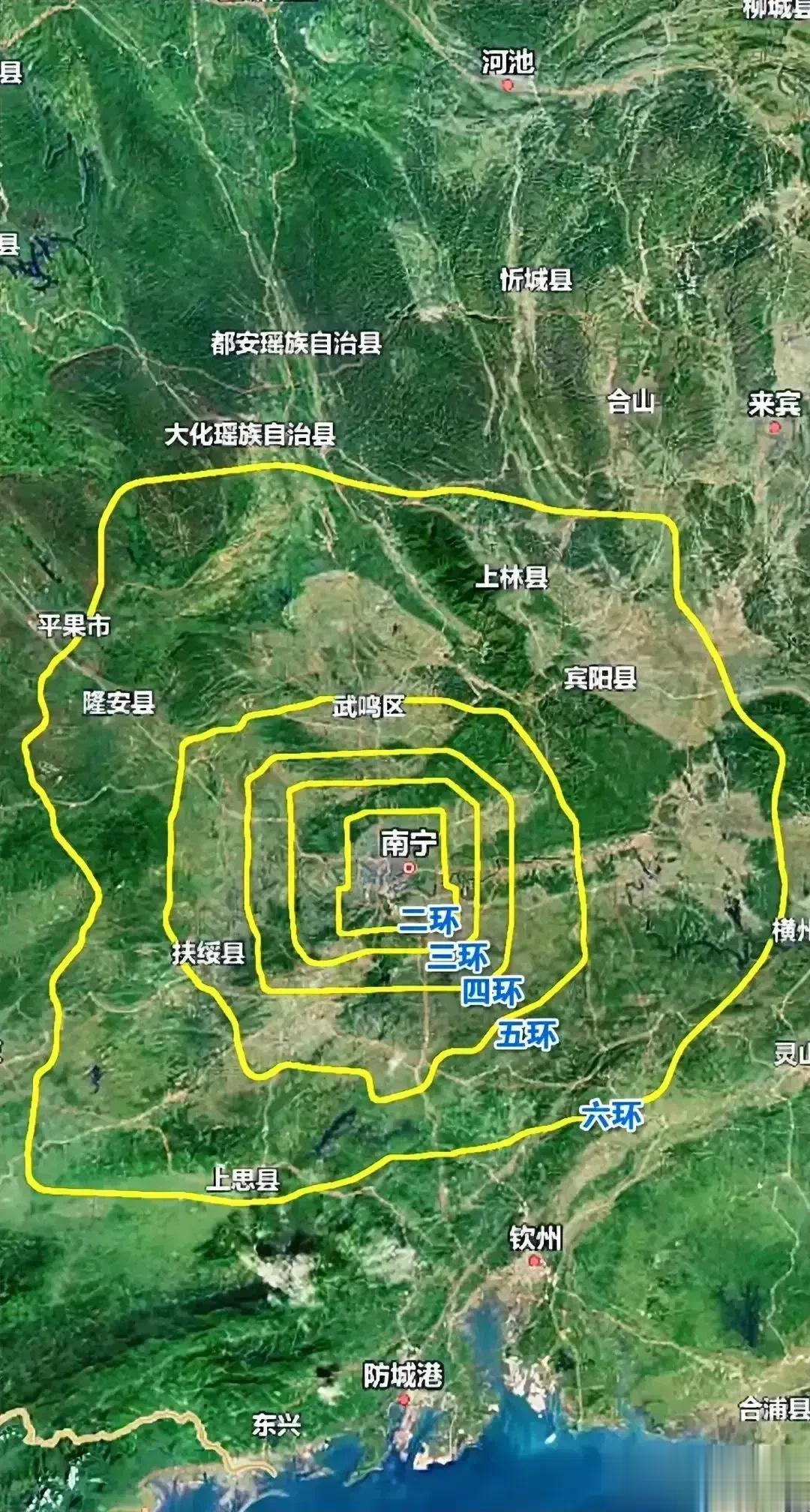南宁六环示意图打造南方第一城