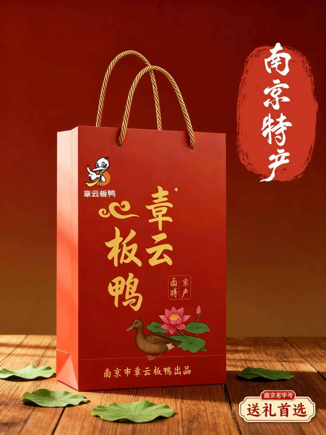 南京特产老字号中秋礼伴手礼：章云板鸭礼盒