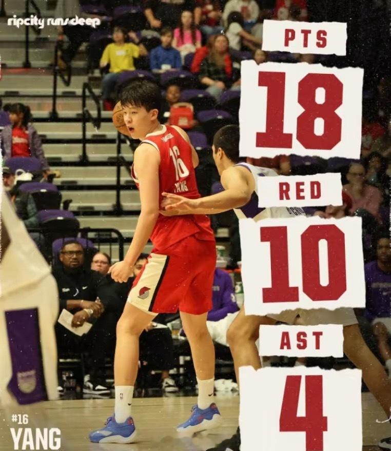 杨瀚森闪耀G联赛！杨瀚森18分10篮板4助攻，混音力克国王！杨瀚森18分10篮板