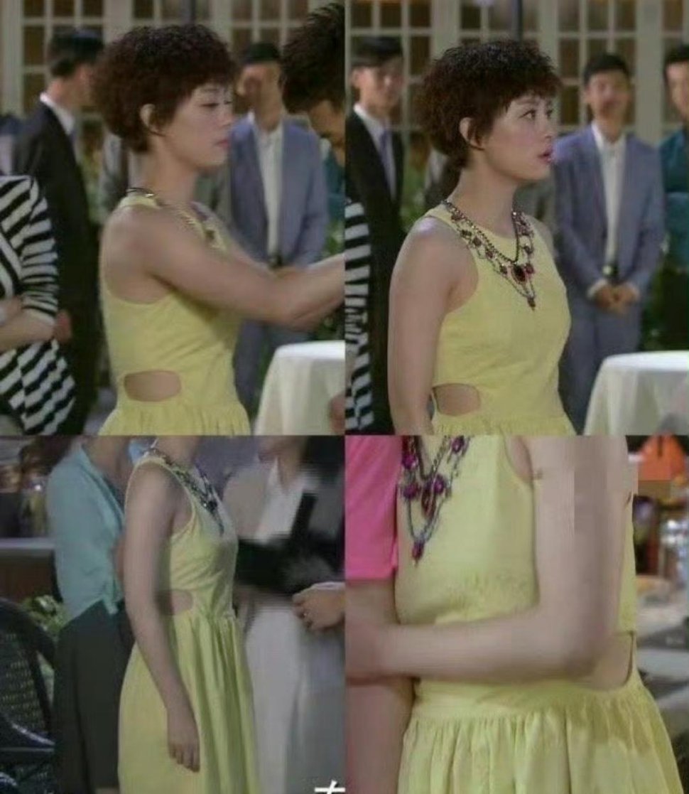 孙俪穿的这条裙子，但凡腰上有一丝多余的肉，都不敢穿 