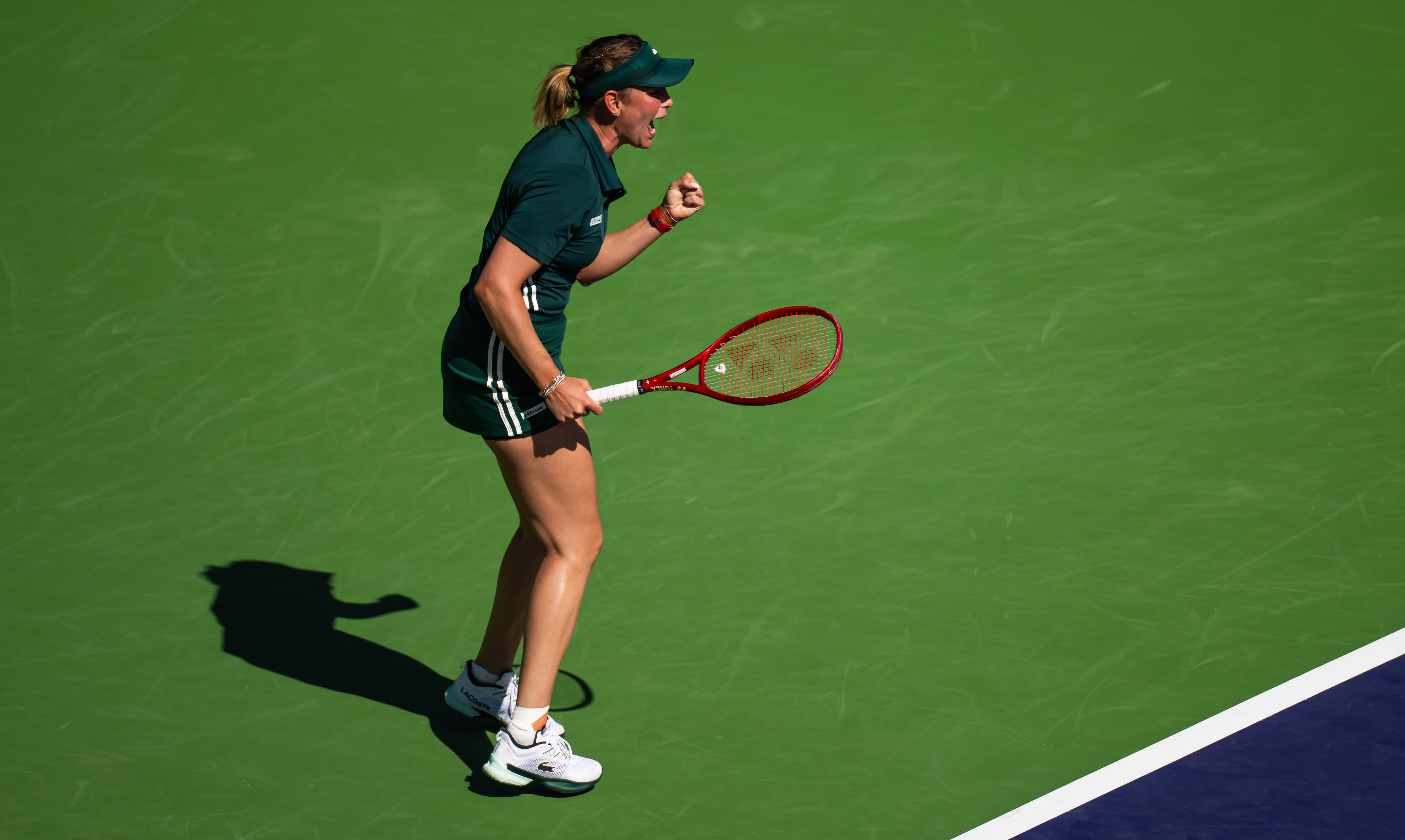 维基奇晋级将战佩古拉WTA1000印第安维尔斯站，持外卡出战的维基奇在第二盘挽救