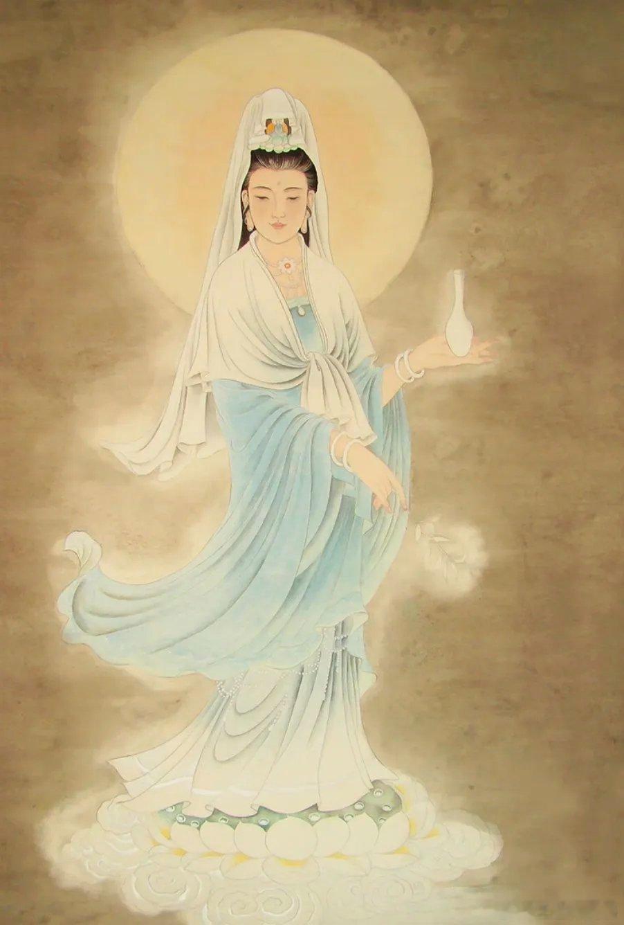 观音菩萨六字大明咒唵嘛呢叭弥吽唵：对应天道，消        除傲慢嘛：对应阿修