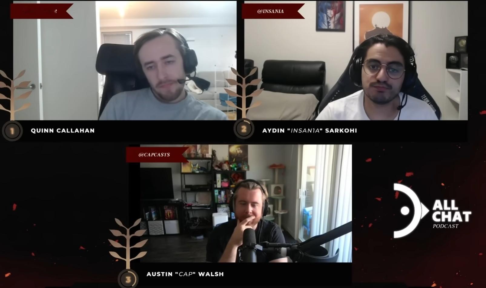 在新一期的刀塔播客节目Allchat中，CCNC、Insania和主持人Cap聊
