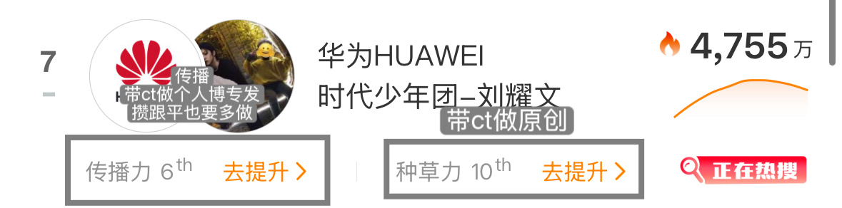 星品关联到个人博就一定一定要带刘耀文HUAWEI nova代言人 ct去做专发（