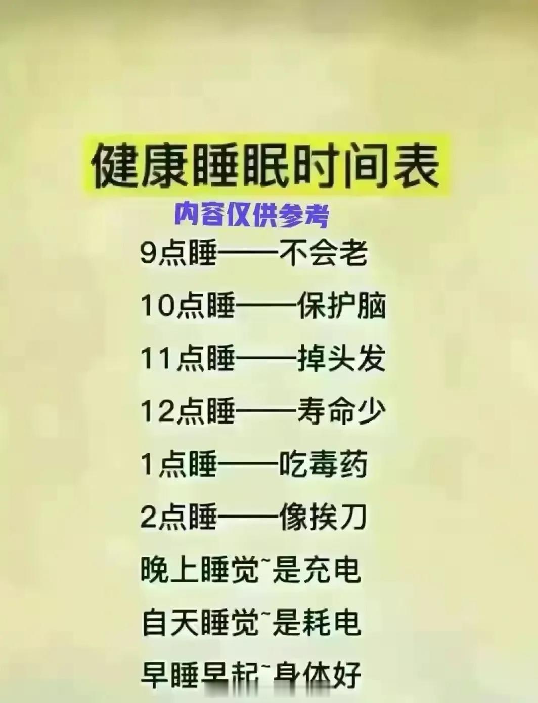 原来10点和11点睡觉的区别这么大好看了个表惊呆了，但是9点睡真的做不到呀，不过