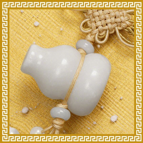 福禄吉祥-白玉葫芦门挂