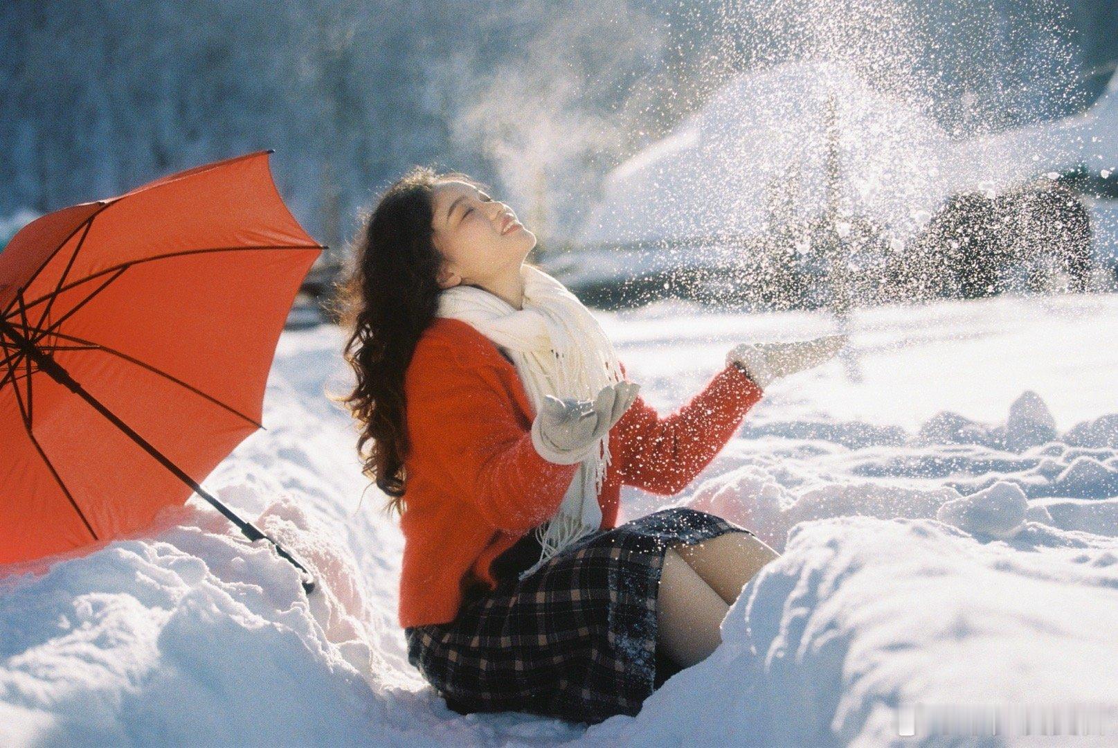 #半梦客片# 日暮下的雪· ​​​