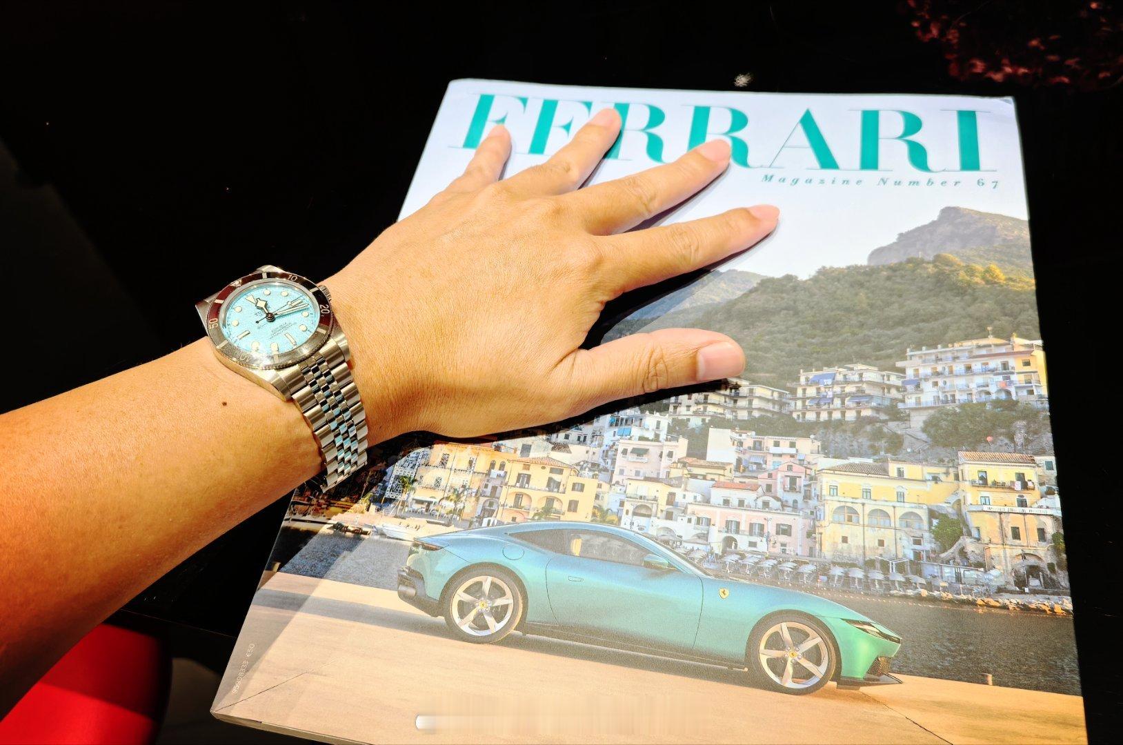 今天去南沙看法拉利amalfi ，简单理解，就是ROMA之后，2+跑车新作设计方