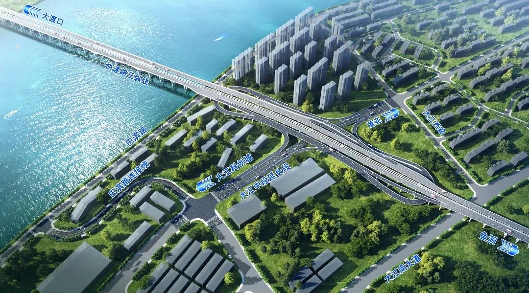 好消息，巴南又一座立交开工啦！
近日
“重庆住建”发布好消息
鱼洞长江大桥南桥头