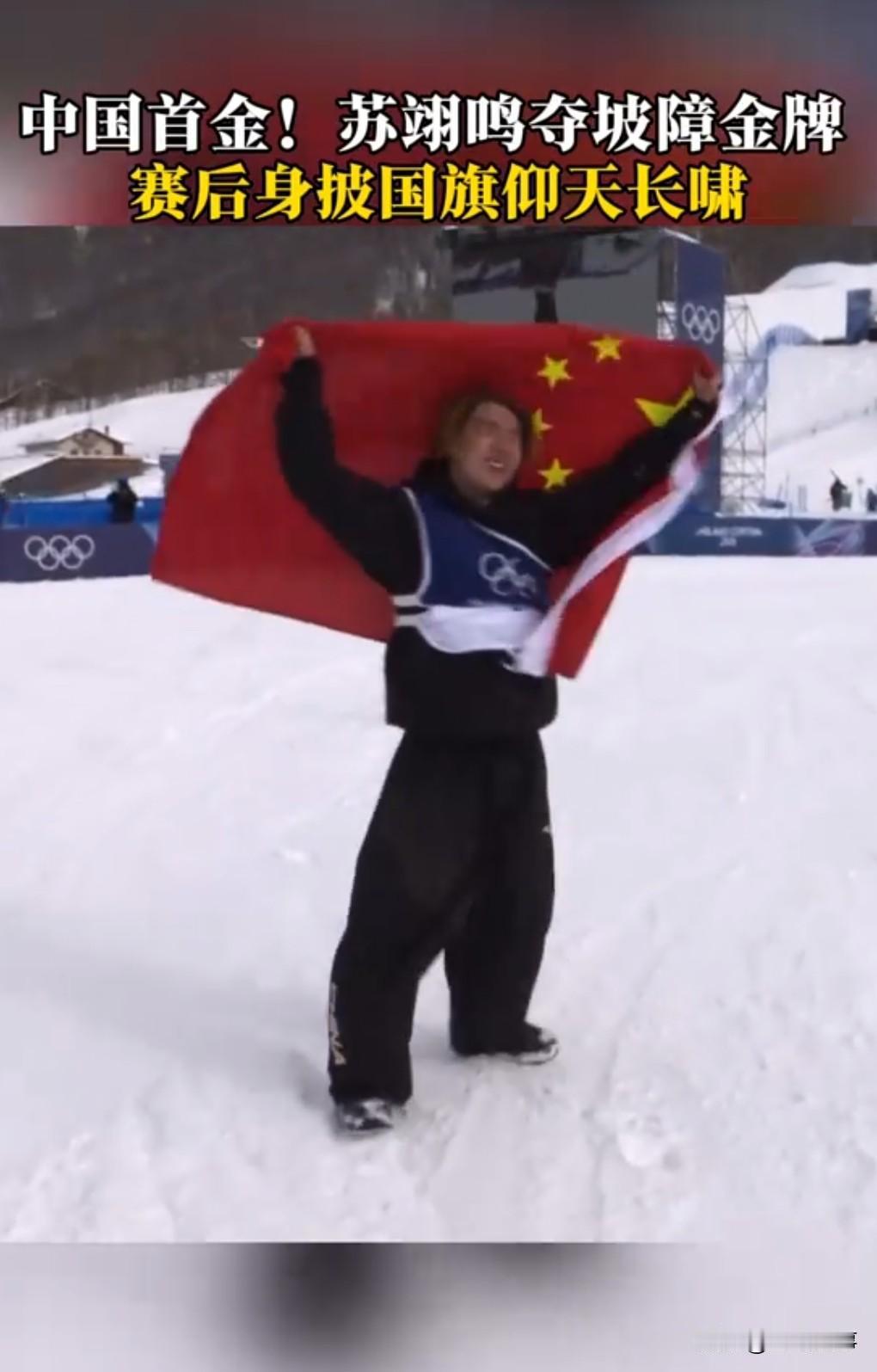 完全能够理解他的兴奋，因为他终于做到了，拿到了金牌就没有压力了，圆满了，这届冬奥