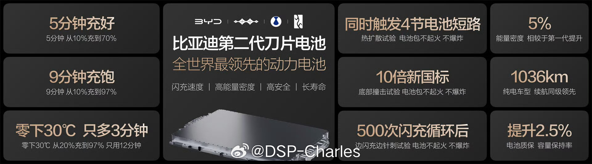 比亚迪这波硬核闪充技术树立行业新标杆第二代刀片电池+闪充技术，直接攻克充电慢、低