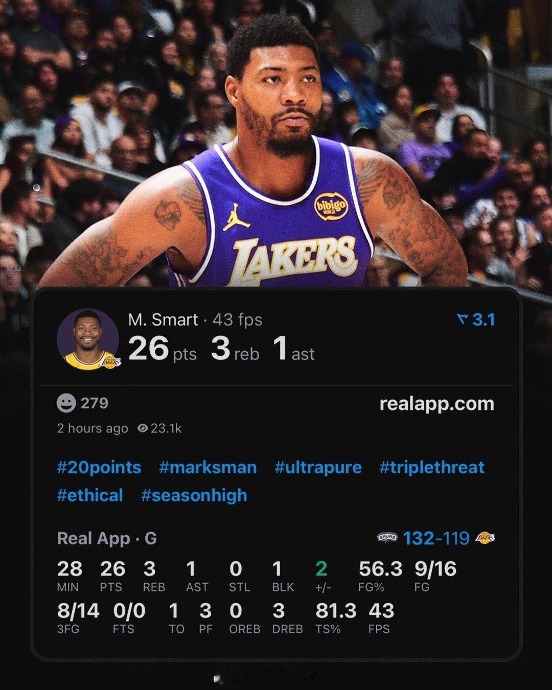 你刚8记三分也救不了这种烂队，散了吧。马刺vs湖人