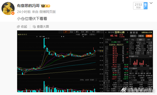 看图说话，昨天潜伏的慧博云通今天也是稳稳的吃肉，这里要是能够突破50块就完美了，