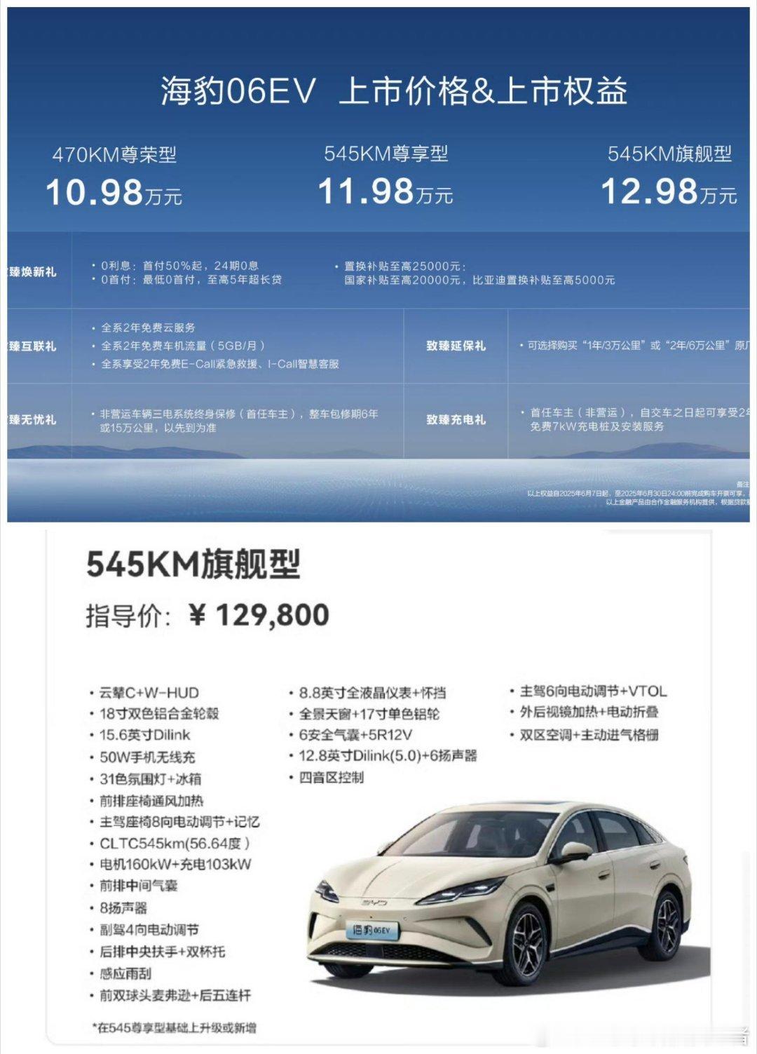 比亚迪海豹06 EV上市，这价格配这个底盘可还行？10.98万至12.98万，只