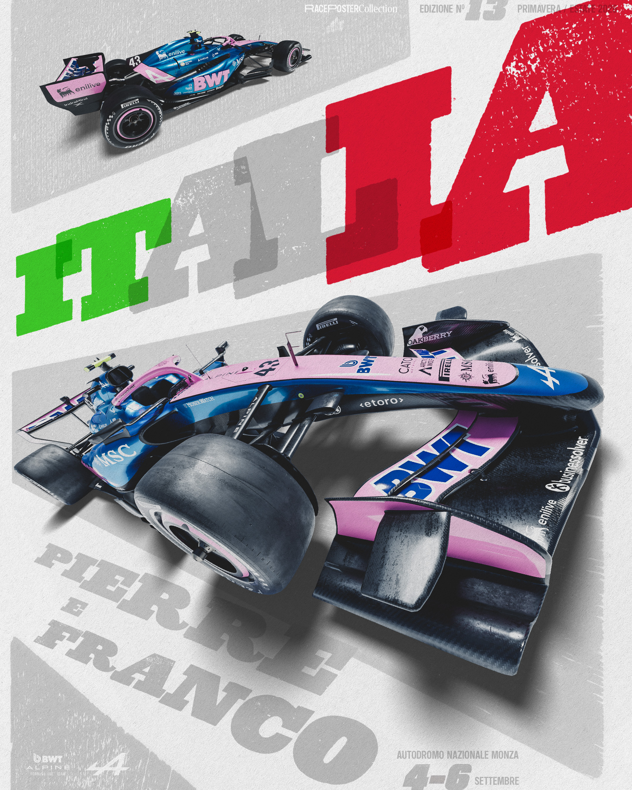 🇮🇹 2026F1意大利站，各车队海报🏁🇮🇹 今天进入 𝐌𝐨𝐧?
