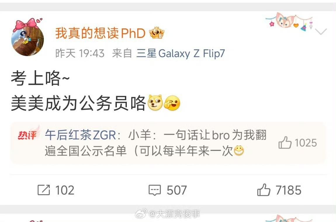 武汉大学诬告事件的杨某某，考上了公务员？这是哪儿的公务员？不需要政审吗？ ​​​