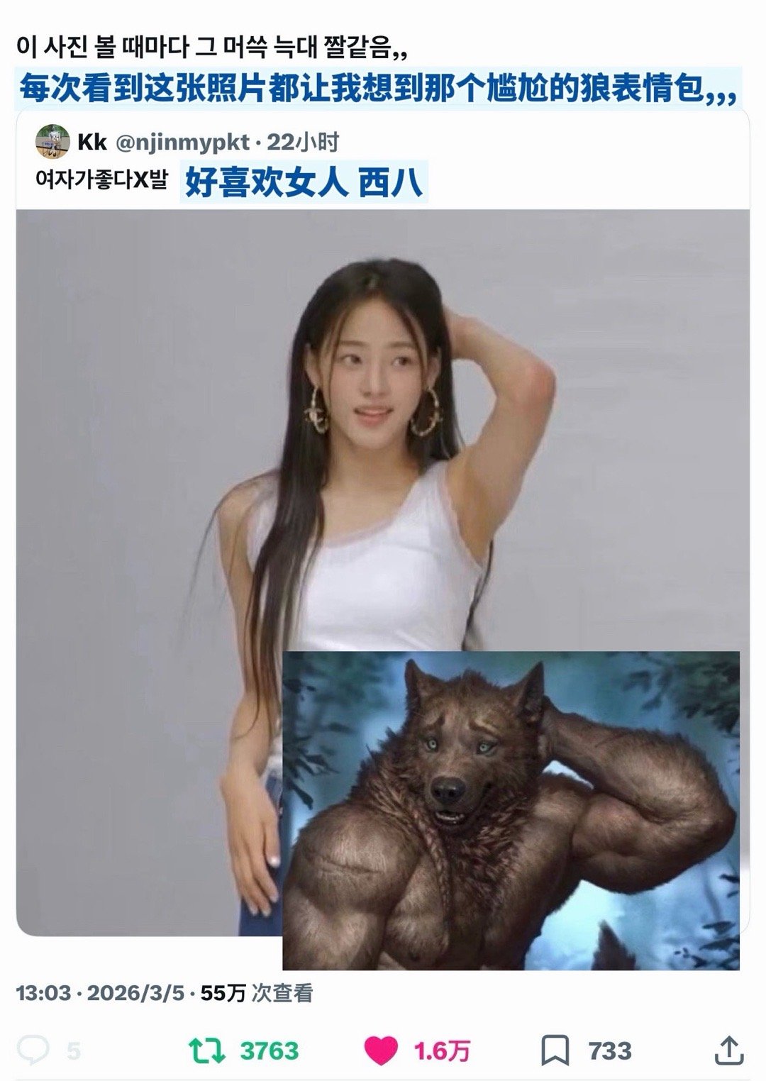 小狼狗金玟池MINJI 