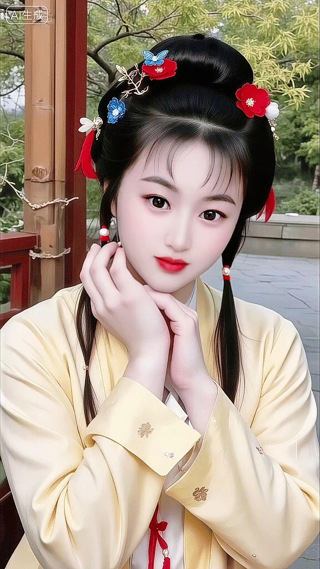 国风古韵 古风美人 清纯甜美 汉服 林黛玉