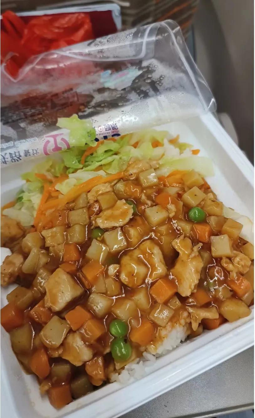 #寻找热爱表达的你#高铁上一盒辣子鸡丁盒饭，只需要15元，性价比很高