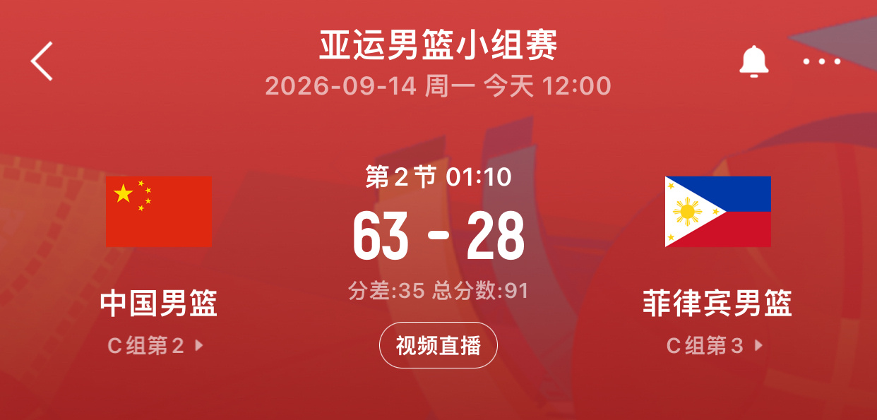 不是，没外援的菲律宾那么菜啊[允悲]中国男篮vs菲律宾男篮 ​​​