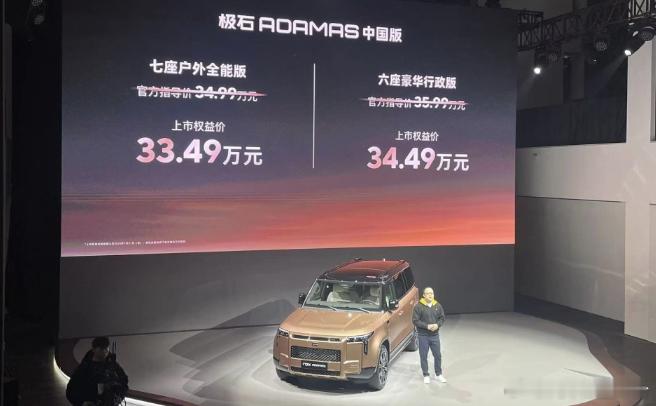 极石12月28日，极石汽车宣布极石ADAMAS中国版车型正式上市，新车定位全地形