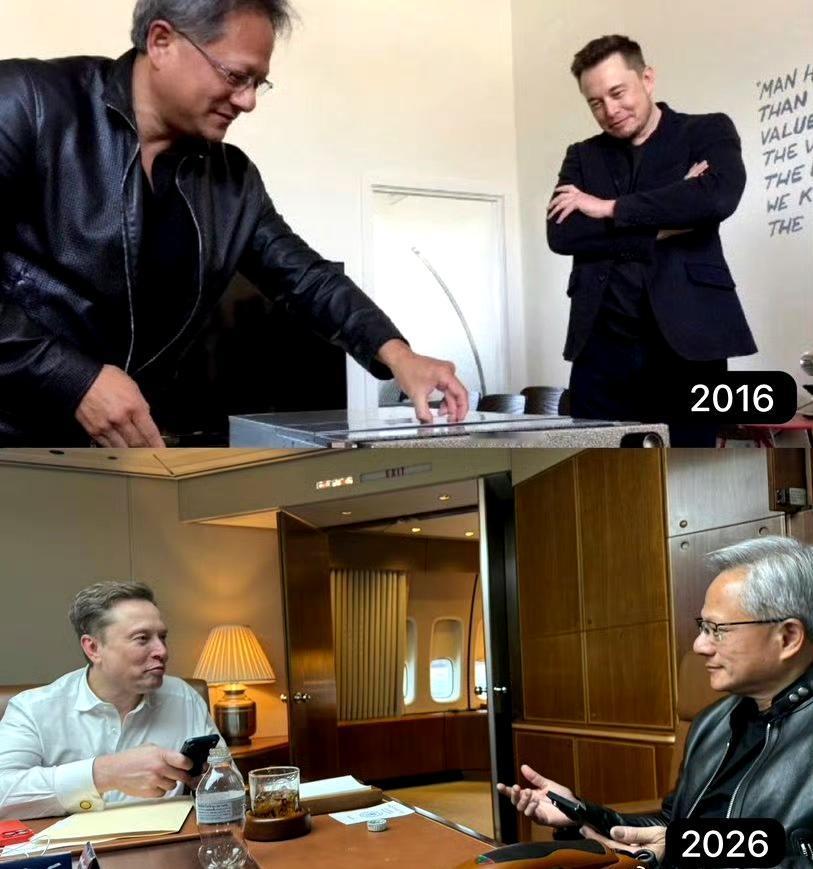 “人生中最重要的是拥有真正的朋友。”

马斯克就与黄仁勋在空军一号上的合影发表评