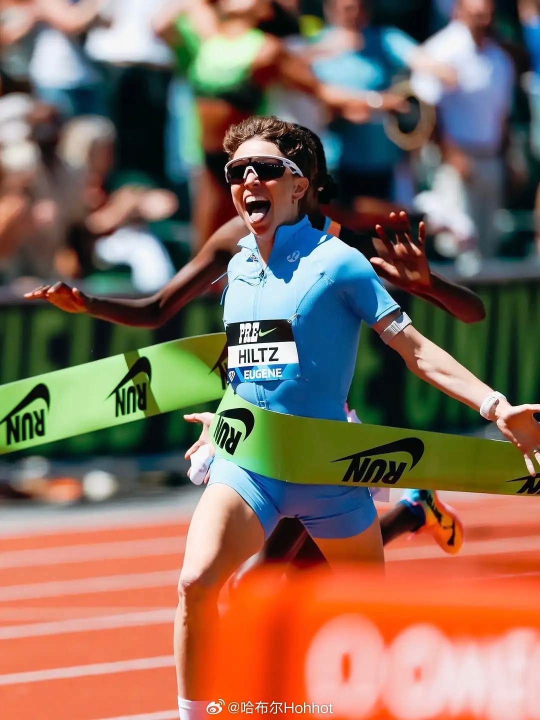钻石联赛 尤金站女子1英里，🇺🇸尼基·希尔茨4:17.49，创年度世界最佳成