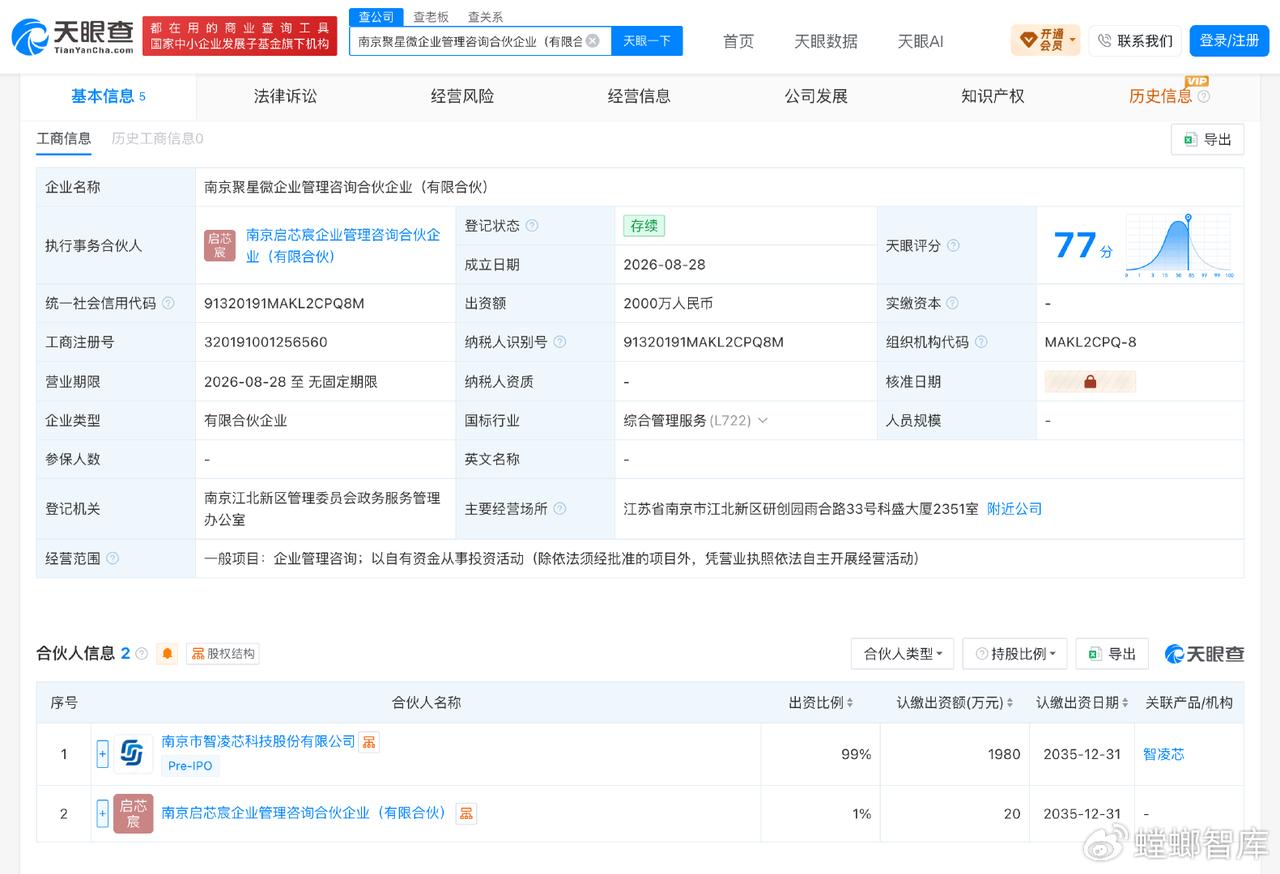 春兴精工重整牵头方99%份额由智凌芯认缴
近日，苏州春兴精工股份有限公司（*ST
