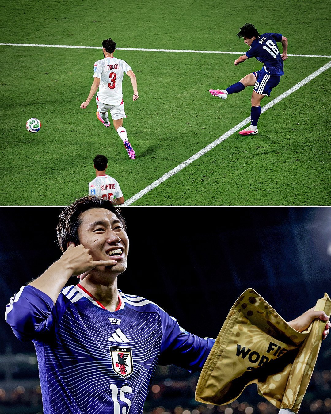 突尼斯vs日本世界杯 大v观赛团 日本2比0领先突尼斯不算意外。有个问题，为什么