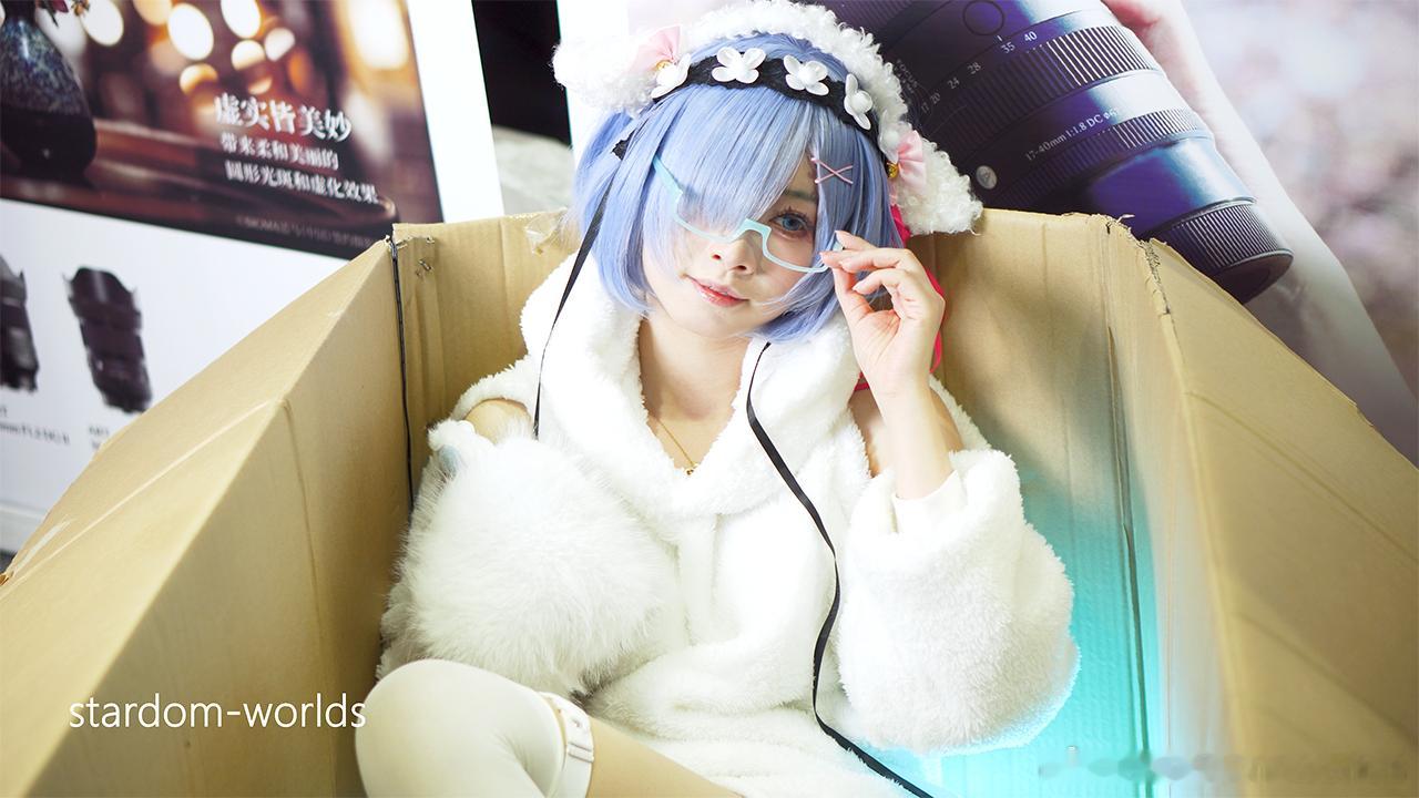 可爱萌妹 蕾姆 cos 适马 萤火虫漫展37th 