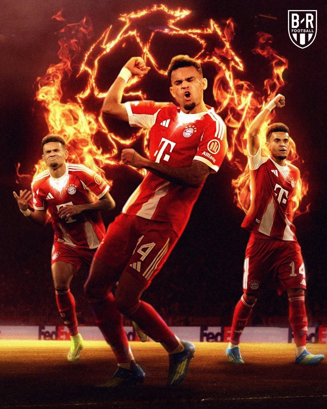 7500万太值了！迪亚斯24球15助攻助拜仁冲击四冠王，欧冠战皇马2场2球足球 