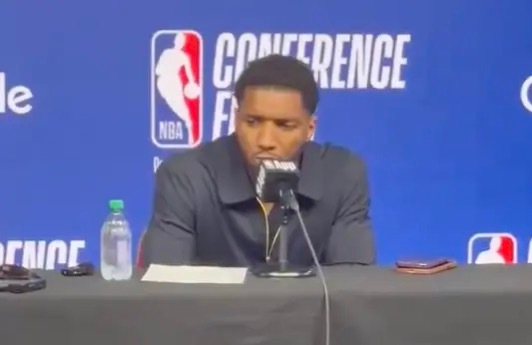 【米切尔回应输球原因】米切尔回应骑士被尼克斯横扫05月26日，今天NBA季后赛骑