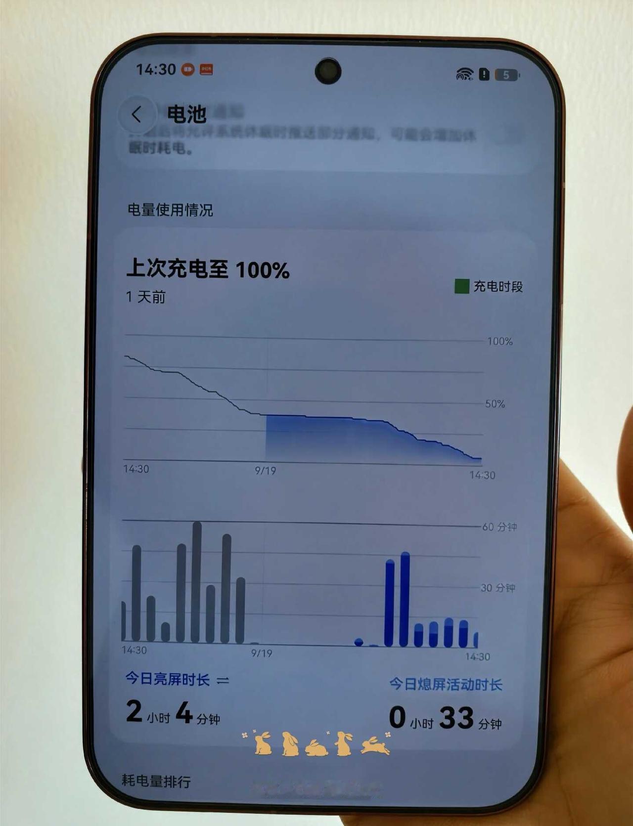 30个小时，华为阔直板终于关机了
我的华为阔直板昨天上午九点充满电，到今天下午三