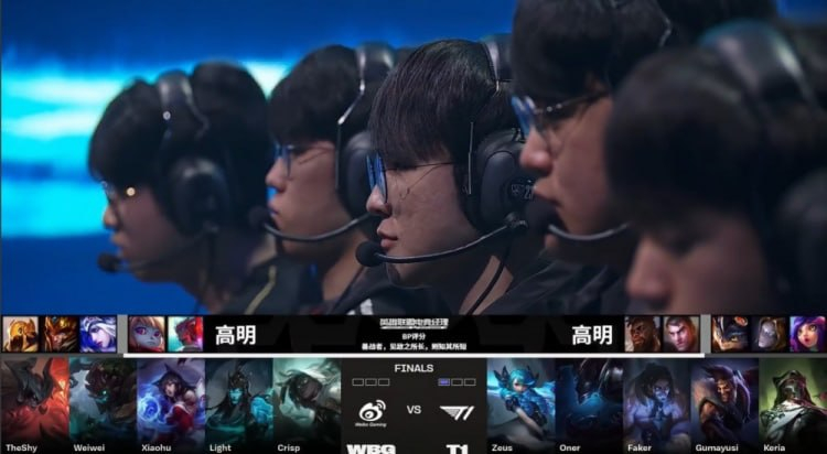 🎮大雨滂沱！TheShy剑魔频遭针对 Oner成WBG梦魇 T1拿赛点英雄联盟