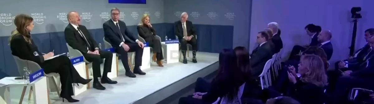 《费加罗报》报道，当地时间20日，塞尔维亚总统武契奇，在出席达沃斯论坛时表示，由