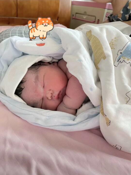 开心，刚生的大胖小子，可以暂停祝福一下嘛