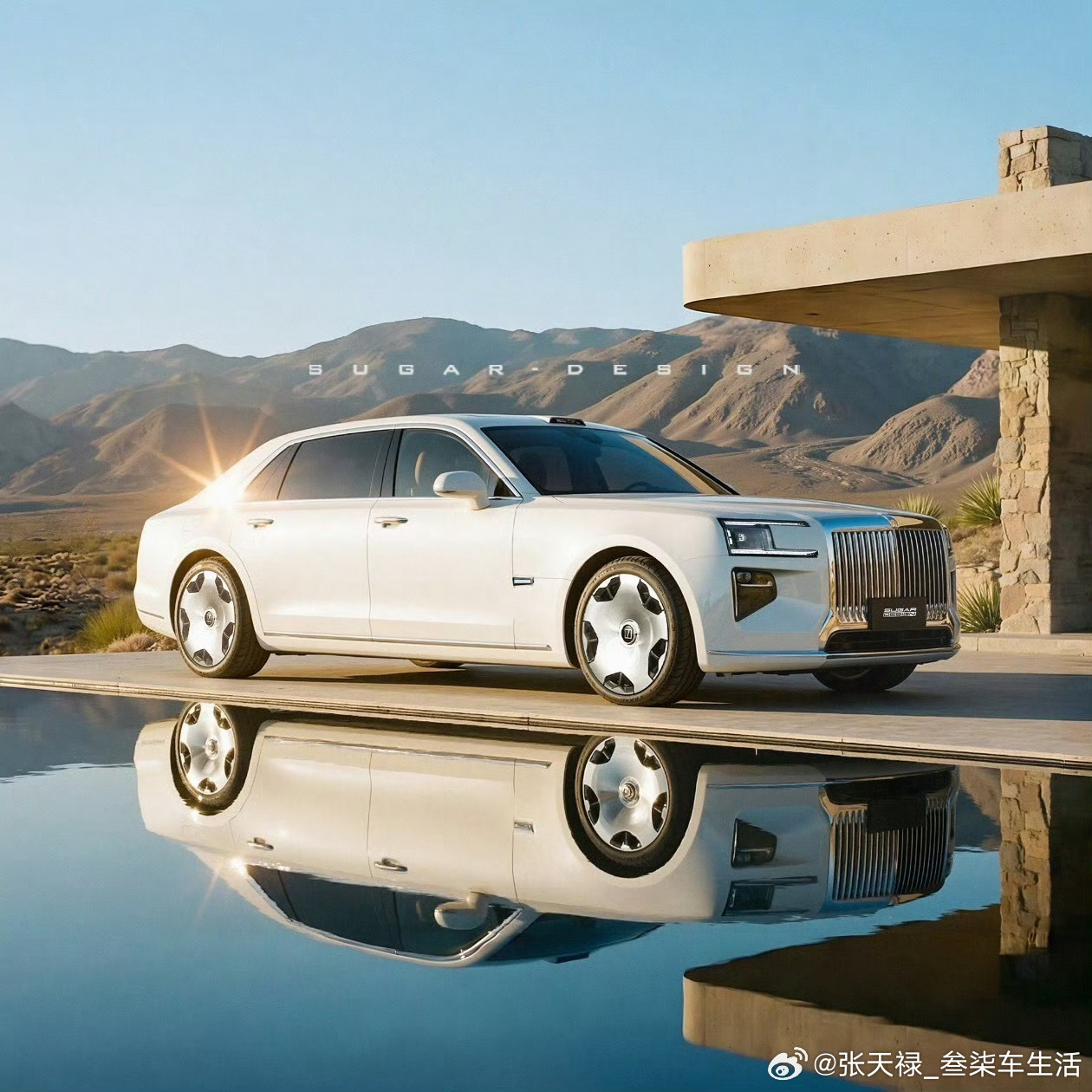 极氪9S猜想图要真的是这个样子，简直太帅了国产超豪华轿车，又添一个有力竞争者。