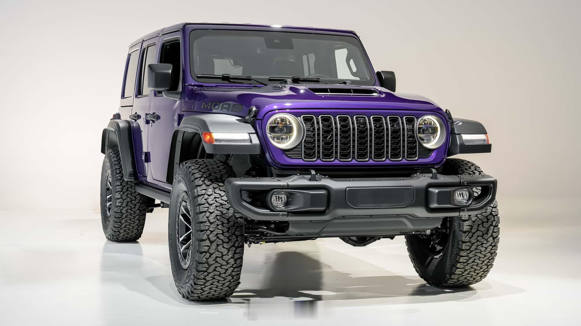 当经典的牧马人硬派基因，注入地狱猫同源的6.4升Hemi V8心脏，再披上为最严